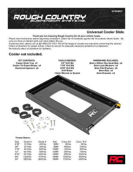 Installation Manual